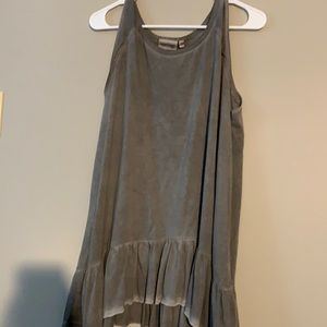 Gray tank top, oversized, long